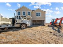 Two-story house with attached garage, construction still in progress at 3649 Nc-62, Burlington, NC 27217