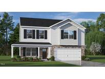 Two-story house with white siding, dark roof, and a two-car garage at 1121 Middlecrest Dr, Rocky Mount, NC 27804