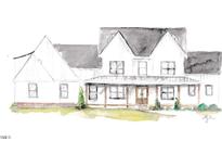 Charming home features a welcoming front porch, classic architectural details, and beautifully landscaped surroundings at 975 Wilbon Rd, Holly Springs, NC 27540