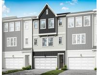 New construction three-story home with attached two-car garage and inviting exterior at 2021 Trident Maple Ln, Chapel Hill, NC 27517