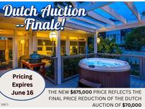 Backyard with hot tub, covered patio, outdoor grill, and ample space for outdoor enjoyment at 1005 W Club Blvd, Durham, NC 27701