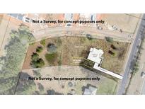 Concept drawing of proposed house and RV parking, showing a large lot size and the septic tank area at 4622 Durham Rd, Wake Forest, NC 27587
