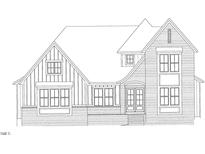 Rendering of home shows large windows, brick accents and covered entryway at 328 Conner Ridge Rd, Efland, NC 27243