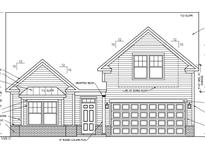 New construction home with brick foundation, siding, and attached two-car garage at 720 Hipwood Dr, Zebulon, NC 27597