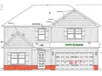 Charming two-story home with horizontal siding, board & batt shutters, shake siding, gable brackets and a low slope at 630 Husketh Rd, Youngsville, NC 27596