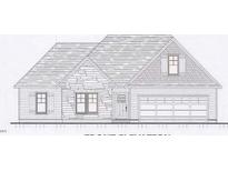Charming single-Gathering home featuring a two-car garage, stone accents, and a welcoming front entry at 228 Hillwood Dr, Sanford, NC 27332