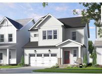 Charming two-story new construction with a welcoming porch and three-car garage at 301 Beacon Dr, Pittsboro, NC 27312