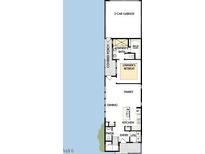 Detailed first floor plan featuring a kitchen, dining room, Gathering room, and owner's suite with retreat at 50 Rainfall Dr, Pittsboro, NC 27312