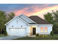 Charming single-story home featuring a classic white facade and a cozy front porch at 720 Ben Ledi Ct, Raleigh, NC 27603