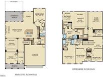 Detailed floor plan showcasing the layout of a modern two-story home at 800 Emerald Bay Cir, Raleigh, NC 27610
