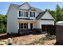 Charming new construction two-story home with stone accents and attached two car garage at 60 Moonraker Dr, Spring Hope, NC 27882