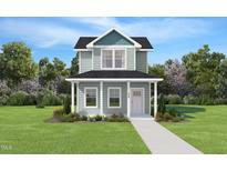 Charming two-story home with a welcoming front porch and beautiful landscaping at 133 Ambergate Ct, Rocky Mount, NC 27804