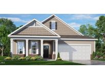 Charming single Gathering home with a symmetrical facade and manicured lawn and two car garage at 1917 Malvina Ct, Graham, NC 27253