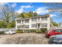 Attractive two-story townhouse with black shutters and a well-kept landscape at 2306 Stafford Ave # A, Raleigh, NC 27607