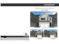 The Coleman is a stylish townhome featuring a modern exterior, complemented by clean lines and a two-car garage at 6002 Shade Tree Ln, Durham, NC 27703