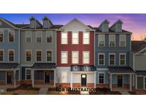Charming townhomes feature colorful siding, dormer windows and inviting entrances at 141 Pearl St # 9, Garner, NC 27529
