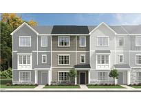 Charming townhouse complex with inviting curb appeal and diverse color schemes at 472 Carolina Springs Blvd, Apex, NC 27539