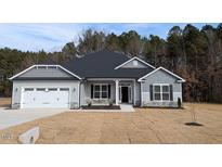 Charming single-story home with gray siding, black shutters, and a well-manicured lawn at 1681 Pecan Drive # 24, Nashville, NC 27856