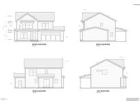 Detailed elevation views of the home showcasing the front, rear, left, and right sides at 10 Silver Ct, Smithfield, NC 27577