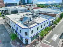 Commercial building featuring a rooftop deck and prominent street-corner location at 101 Morris St # D, Durham, NC 27701
