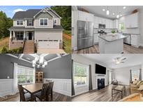 This beautiful home features a gourmet kitchen, formal dining room, and modern living room at 5 Cinnamon Teal Way, Youngsville, NC 27596