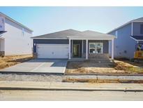 Charming single-story home featuring a two-car garage, vinyl siding, and a welcoming front entrance at 648 White Birch Ln, Angier, NC 27501