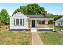 Charming, remodeled single story house with a covered porch and tasteful curb appeal at 1012 Rainey St, Burlington, NC 27217