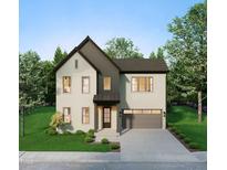 Charming two-story home featuring a two-car garage, tidy lawn, and welcoming front porch entry at 1813 Bennett St, Raleigh, NC 27604