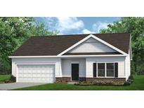 Charming single-Gathering home with a well-manicured lawn, a garage, and black and white accents at 1234 Sirius Drive Lot 31 Dr, Sanford, NC 27330