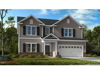 Charming two-story home with gray siding, black shutters, and a well-manicured lawn at 543 Claftin St, Sanford, NC 27330