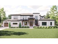 Stunning two-story home boasting stone and siding accents with a well-manicured front yard and attached garage at 343 Rainforest Pl, Apex, NC 27523