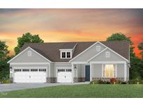 Charming single-Gathering home featuring a three-car garage and manicured lawn at 177 Arcadius Dr, Clayton, NC 27520