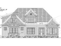 Detailed elevation rendering showcases a charming home design, highlighting the intricate details of the facade at 329 Bud Wall Rd, Youngsville, NC 27596