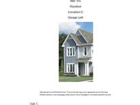 Charming two-story home showcasing a modern exterior design with vertical siding and white-trimmed windows at 3193 Mission Olive Pl # 351, New Hill, NC 27562