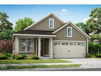 Charming single Gathering home with neutral colors, lovely curb appeal, two car garage and manicured front yard at 152 Serene Xing, Fuquay Varina, NC 27526
