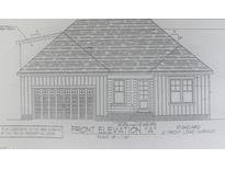 Charming one story house plan showcasing a standard two car garage and covered front porch at 5196 Cardinal Cir, Sanford, NC 27332