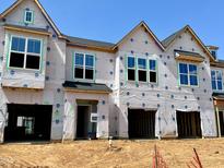 New construction townhomes feature garages and large windows ready for customization at 157 Ripple Way # 207, Clayton, NC 27520