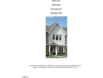 Charming two-story home featuring a gable roof, white trim, and a covered entrance at 2459 Englemann Pl # 362, New Hill, NC 27562