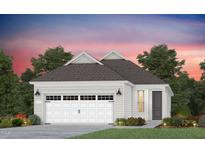 Charming single-story home with a two-car garage, tidy landscaping, and a welcoming front door at 189 Churchill Way, Clayton, NC 27520