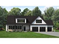 Two-story house with a dark roof, white siding, and a three-car garage at 108 Magnolia Grove Way, Cameron, NC 28326
