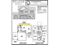 Two-story house plan featuring two-car garage, covered porch, and approx 1948 sq ft at 273 Boyce Ct, Sanford, NC 27332