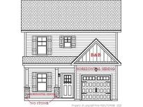 Illustration of a two-story home featuring horizontal siding and a prominent garage at 4238 Darroch Rd, Lillington, NC 27546