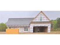 New single-story home under construction with a two-car garage and grey roof at 55 Blackgum Ct, Spring Lake, NC 28390