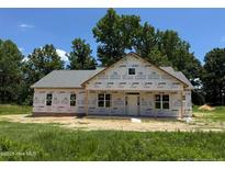 New construction exterior with siding and a covered front porch and landscaped yard at 275 Atkins Rd, Cameron, NC 28326