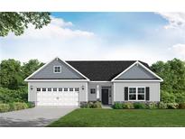 Charming single-Gathering home with two-car garage, complemented by manicured lawn and landscaping at 369 Hookbill (Lot 26) Ln, Lillington, NC 27546