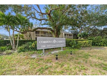Cordova Gardens community sign, 2200-2232 Bahia Vista Street at 2232 Bahia Vista St # A2, Sarasota, FL 34239