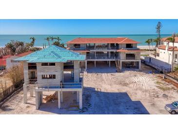 Under construction beachfront home; multi-level, expansive layout, ocean views at 5965 Gulf Of Mexico Dr, Longboat Key, FL 34228