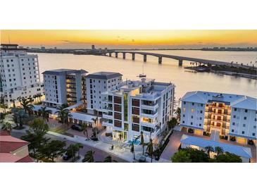 Luxury waterfront condos with sunset views and private boat slips at 188 Golden Gate Pt # 202, Sarasota, FL 34236