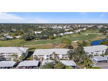 Aerial view of condo community near golf course at 431 Cerromar Ln # 446, Venice, FL 34293