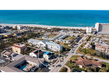 Aerial view of beachside property near the ocean at 709 Barcelona Ave # D & E, Venice, FL 34285